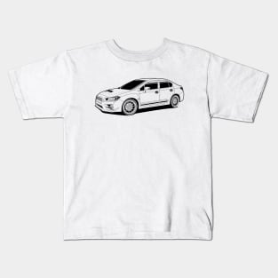 Subie lina art black Kids T-Shirt